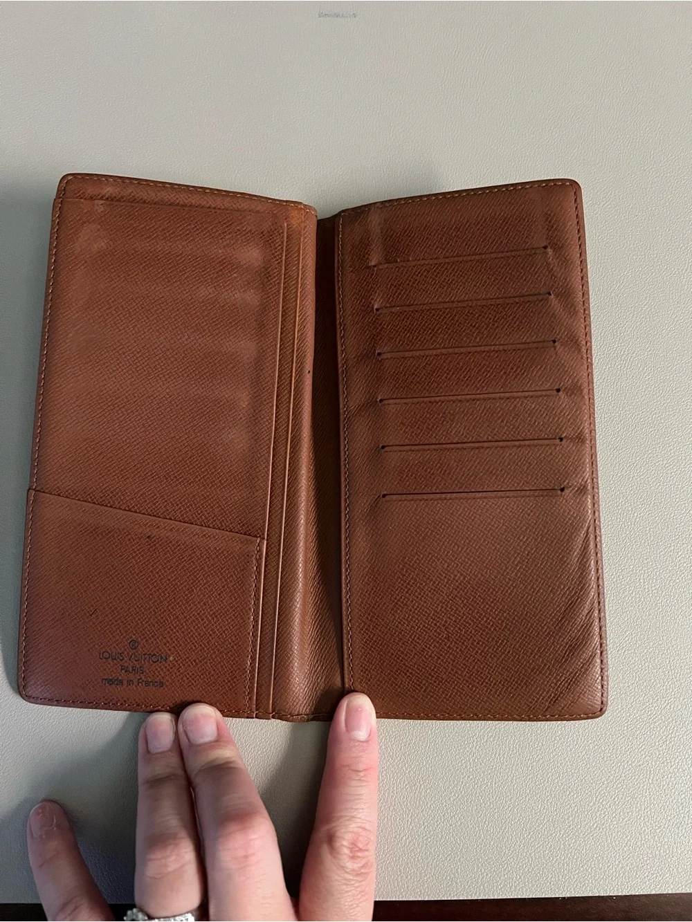 Louis Vuitton Monogram Canvas Brazza Long Wallet in Brown